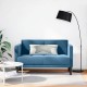 Kék bársony loveseat kanapé 111 cm