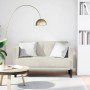 Krém bársony loveseat kanapé 111 cm