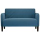 Kék bársony loveseat kanapé 109 cm