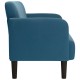 Kék bársony loveseat kanapé 109 cm