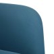 Kék bársony loveseat kanapé 109 cm
