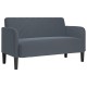 Sötétszürke bársony loveseat kanapé 109 cm