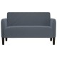 Sötétszürke bársony loveseat kanapé 109 cm