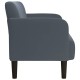 Sötétszürke bársony loveseat kanapé 109 cm