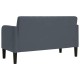 Sötétszürke bársony loveseat kanapé 109 cm