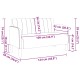 Sötétszürke bársony loveseat kanapé 109 cm