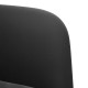 Fekete bársony loveseat kanapé 109 cm Fekete bársony loveseat kanapé 109 cm