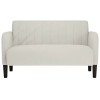 Krém bársony loveseat kanapé 109 cm