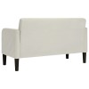 Krém bársony loveseat kanapé 109 cm