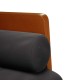 Fekete bársony loveseat kanapé párnákkal 110 cm Fekete bársony loveseat kanapé párnákkal 110 cm