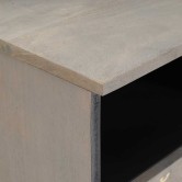 Tv szekrény fiókkal szürke 70 x 33 x 46 cm tömör mangófát