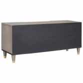 Tv szekrény fiókkal szürke 105 x 33 x 46 cm tömör mangófát