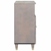 Széf polcokkal szürke és arany 60 x 33 x 75 cm tömör mangófát Széf polcokkal szürke és arany 60 x 33 x 75 cm tömör mangófát