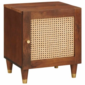 Éjjeliszekrény 2 pcs barna 40 x 33,5 x 46 cm tömör akácfa