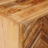 Éjjeli asztal 2 pcs barna 40 x 33,5 x 46 cm tömör mangófát
