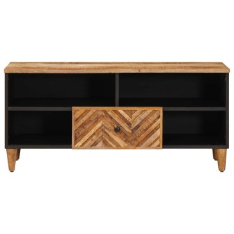 Tároló szekrények barna 100 x 33,5 x 46 cm tömör mangófát