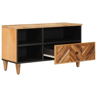 Tároló szekrények barna 80 x 33,5 x 46 cm tömör mangófát