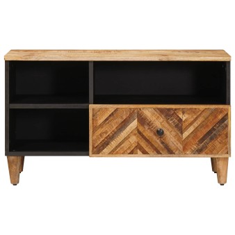Tároló szekrények barna 80 x 33,5 x 46 cm tömör mangófát