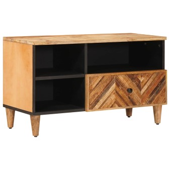 Tároló szekrények barna 80 x 33,5 x 46 cm tömör mangófát