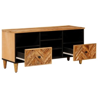 Tároló szekrények barna 100 x 33,5 x 46 cm tömör mangófát