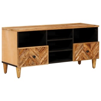 Tároló szekrények barna 100 x 33,5 x 46 cm tömör mangófát