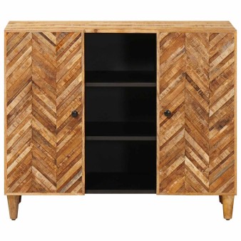 Tároló szekrények barna 90 x 33,5 x 75 cm tömör mangófát