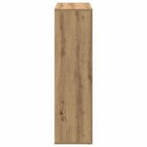 Kézműves tölgy színű fa elválasztó könyvespolc 102x29x103,5 cm
