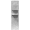 Betonszürke szerelt fa elválasztó könyvespolc 92x29x112 cm