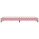Ágykeret matrac nélkül rózsaszín 120x220 cm bársony