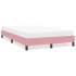 Ágykeret matrac nélkül rózsaszín 120x220 cm bársony