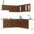 11 darabos konyhaszekrény szett kalmar barna tölgy műfa