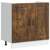 Konyhaszekrény kalmar 2 pcs barna 80 x 46 x 81.5 cm faanyag Konyhaszekrény kalmar 2 pcs barna 80 x 46 x 81.5 cm faanyag