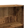 Antik fa színű szerelt fa könyvespolc 80 x 24 x 143 cm