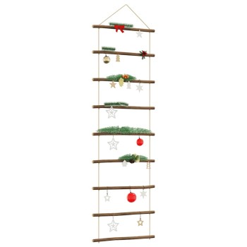 Fali dekorációs létra formájú 50x150 cm természetes ág