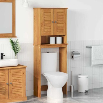 Wc szekrény polcokkal vigo barna és mézbarna 60 x 27 x 161 cm