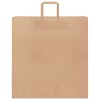 250 db barna papírzacskók fogantyúkkal 45x17x48 cm