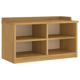 Sandnes tömör fenyőfa előszobapad 87x40x50 cm