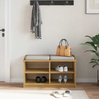 Sandnes tömör fenyőfa előszobapad 87x40x50 cm