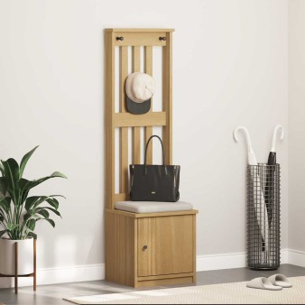 Sandnes tömör fenyőfa előszobafa 45x40x159,5 cm