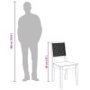 2 db tömörfa gumiból készült étkezőszékek