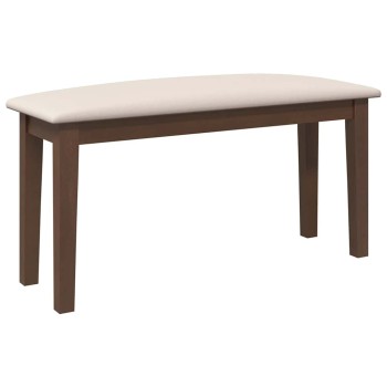 Barna tömörfa gumiból pad 90 cm