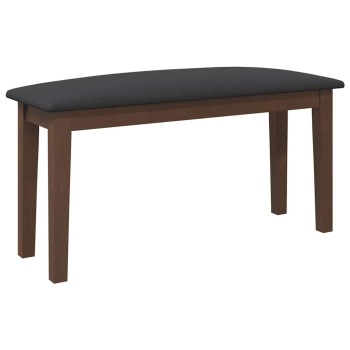 Barna tömörfa gumiból pad 90 cm