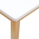 Fehér tömörfa gumiból pad 90 cm