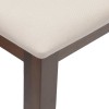 Barna tömörfa gumiból pad 110 cm