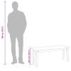 Barna tömörfa gumiból pad 110 cm