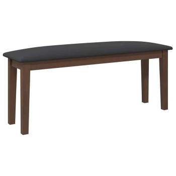 Barna tömörfa gumiból pad 110 cm