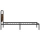 Ágykeret matrac nélkül 90x200 cm füstölt tölgy fűrészelt fa Ágykeret matrac nélkül 90x200 cm füstölt tölgy fűrészelt fa