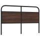 Barna tölgy színű acél és szerelt fa fejtámla 160 cm