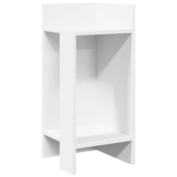 2 db fehér kisasztal polccal 25,5 x 27 x 60 cm