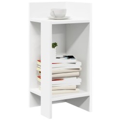 2 db fehér kisasztal polccal 25,5 x 27 x 60 cm